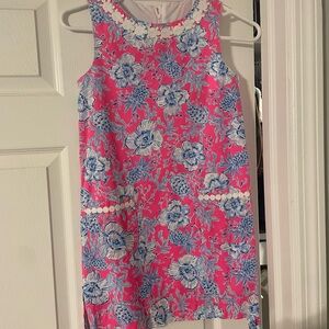 Lilly Pulitzer Pink and Blue Floral Kids Dress